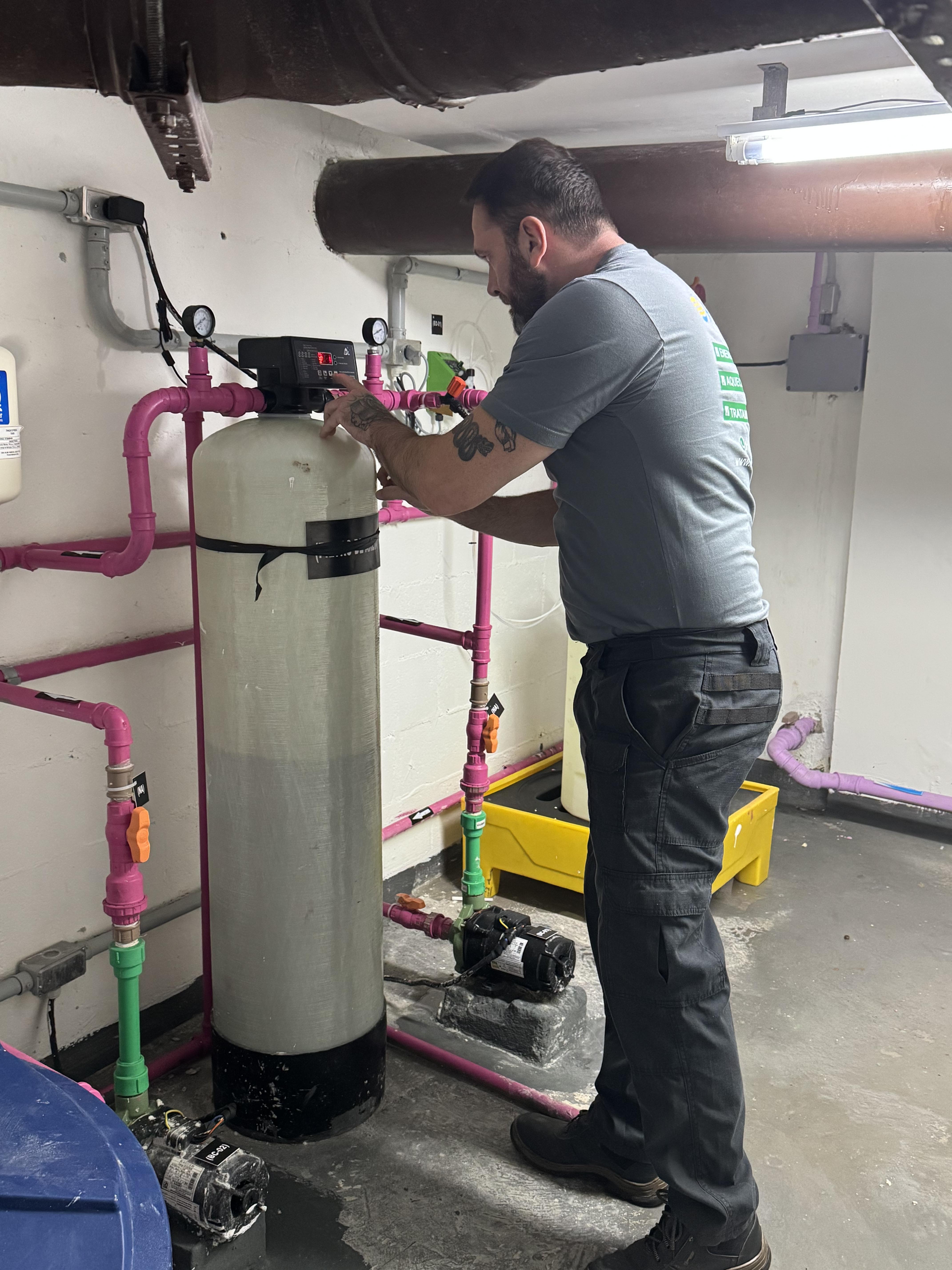 Foto de instalação de estação de tratamento de água