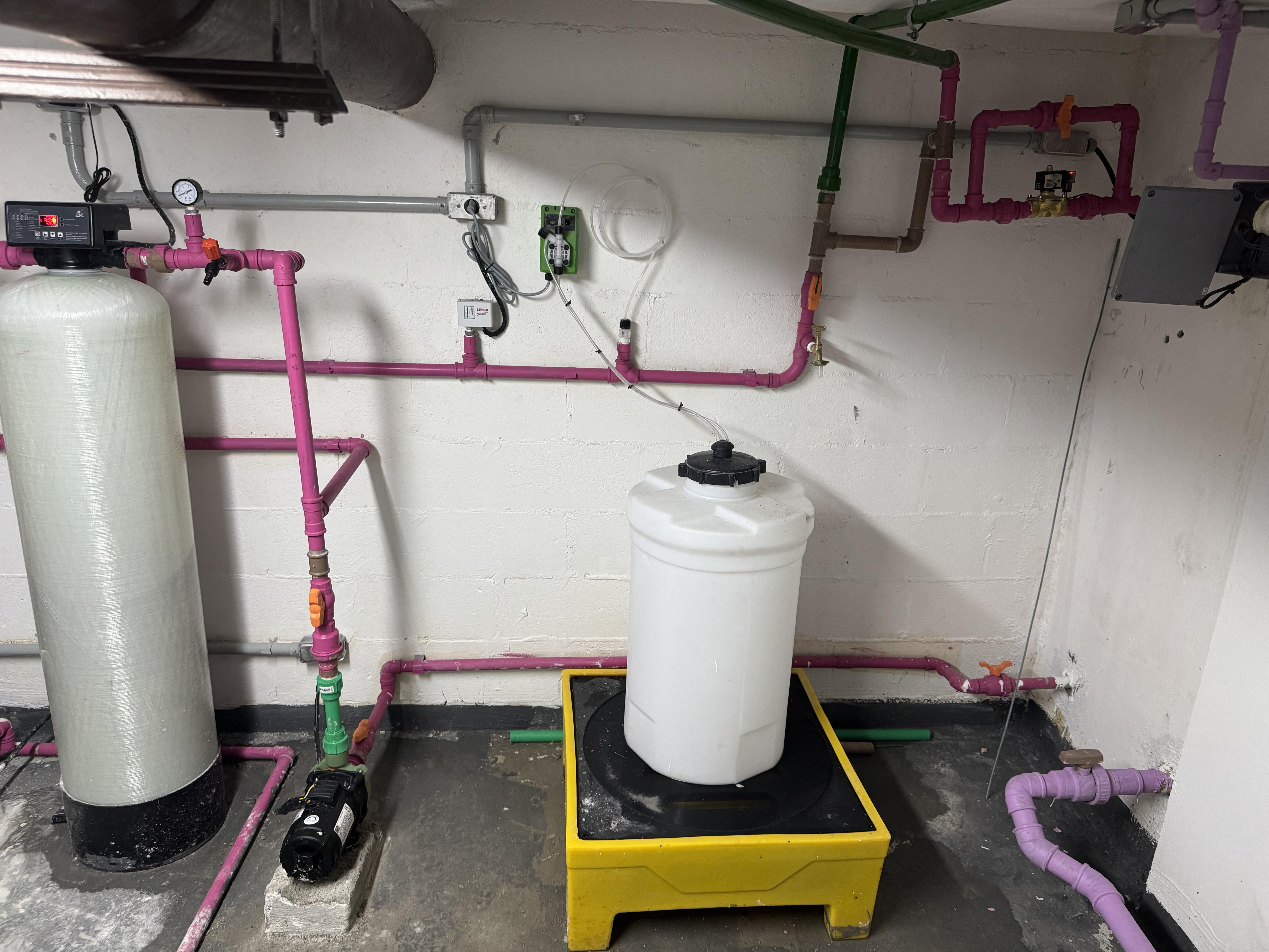 Foto de instalação de estação de tratamento de água