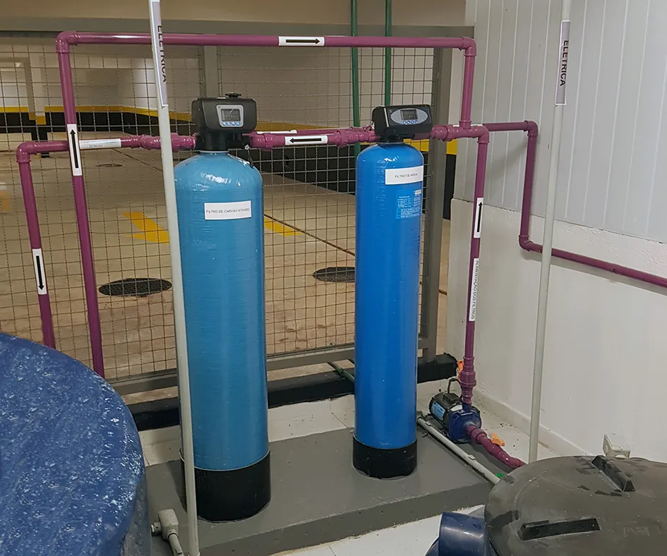 Foto de instalação de estação de tratamento de água